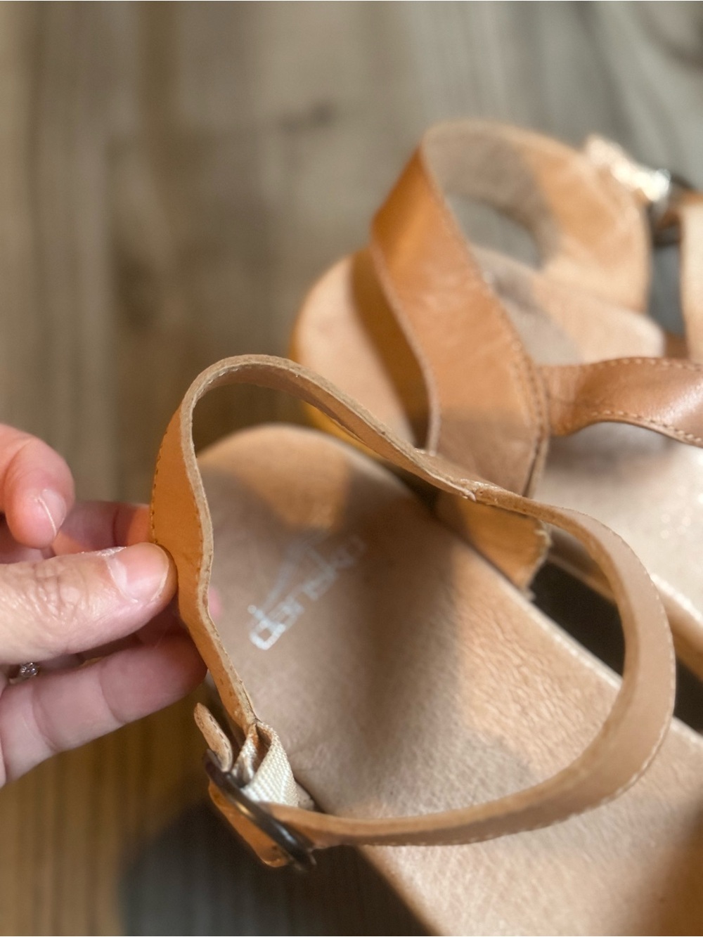 Dansko Women's Tan Leather Slingback Clogs - Picture 3 of 4